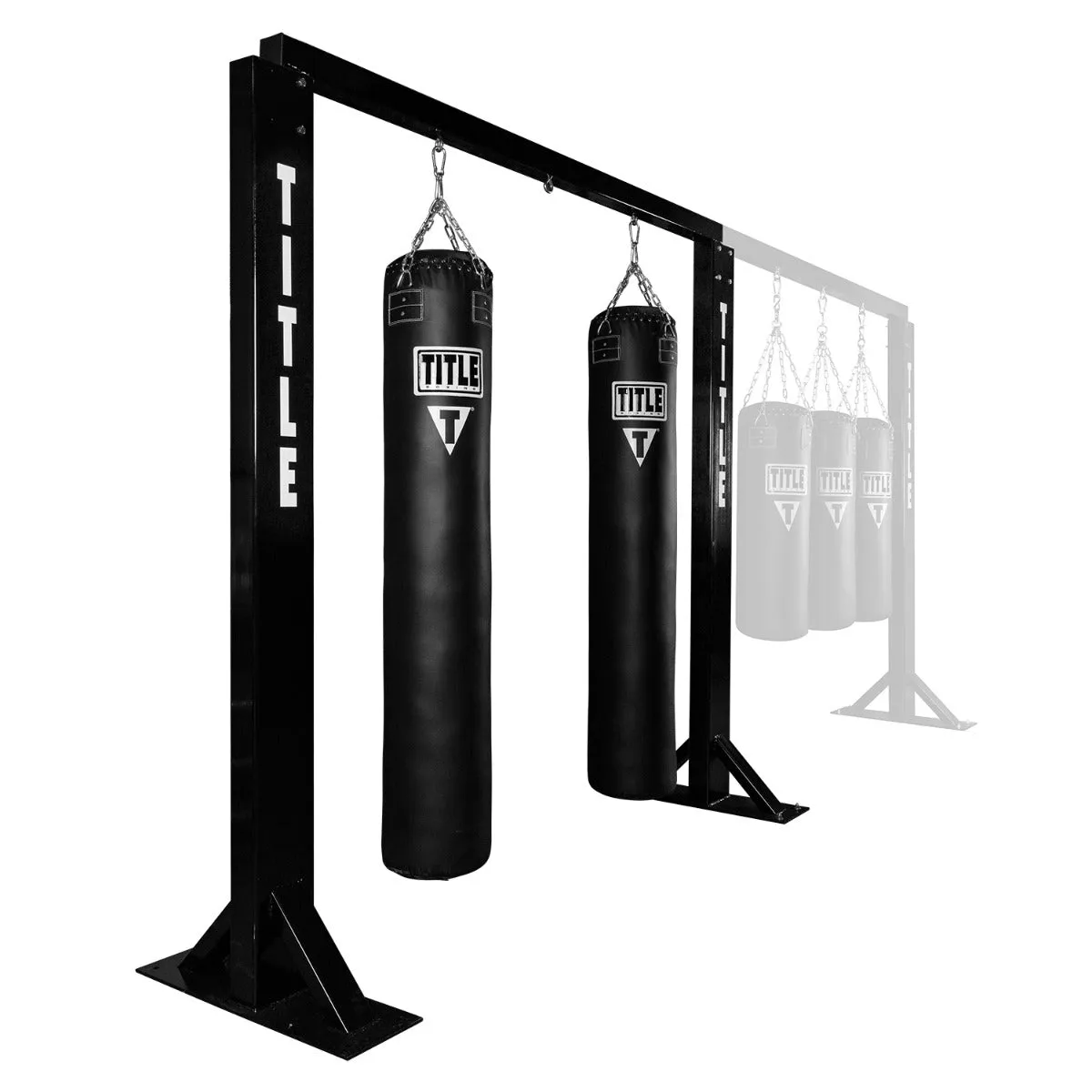 TITLE Boxing Deluxe Multi-Unit Heavy Bag Wall Stand