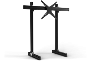 Trak Racer TR8020 Black Aluminium Floor Standing Single Monitor Stand with VESA Mount. 800mm Centre Profile