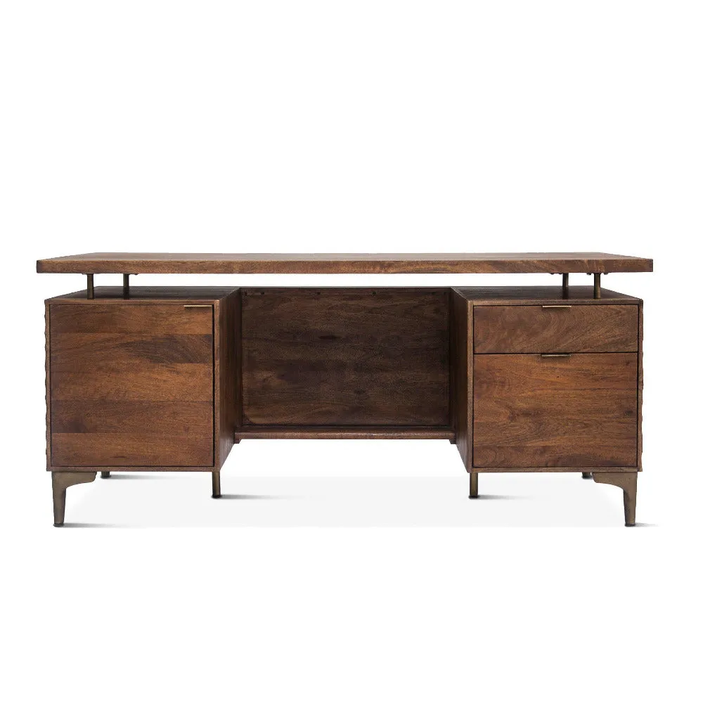 Vallarta 66-Inch Two Tone Mango Wood Desk