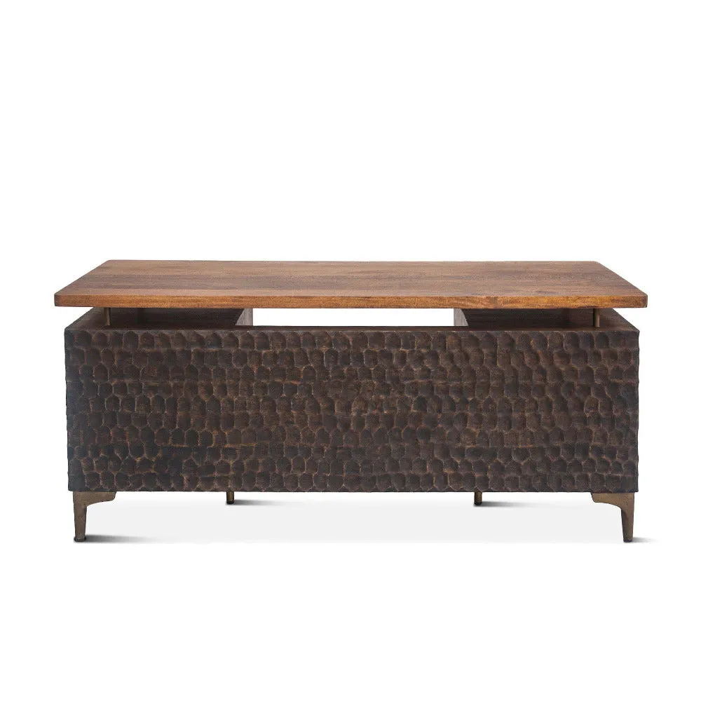 Vallarta 66-Inch Two Tone Mango Wood Desk