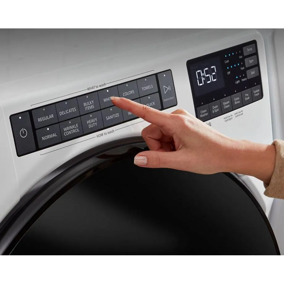 Whirlpool 5.2 cu. ft. Front Loading Washer with Sanitize Cycle WFW5605MW