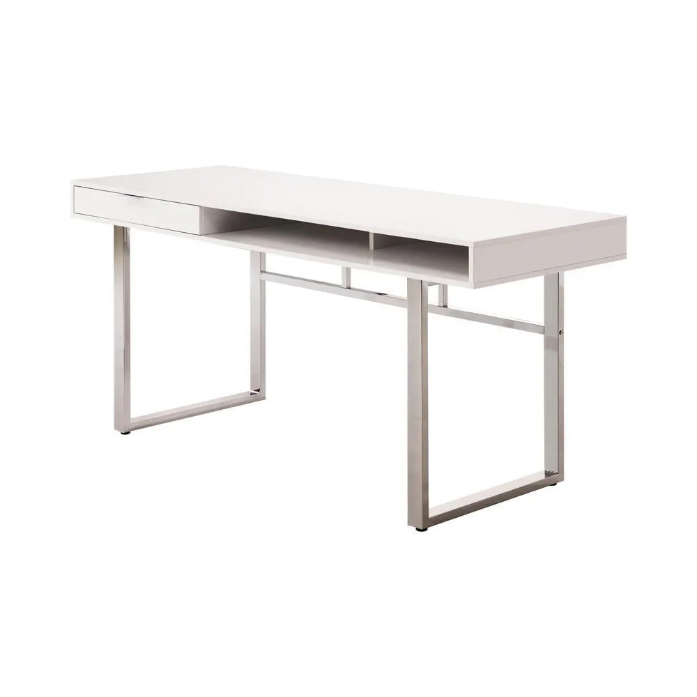 Whitman 4-drawer Writing Desk Glossy White