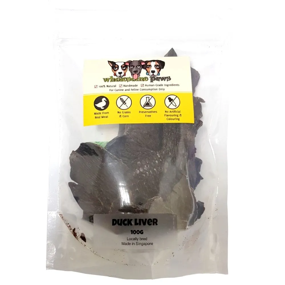 Wholesome Paws Duck Liver Pet Treats 100g