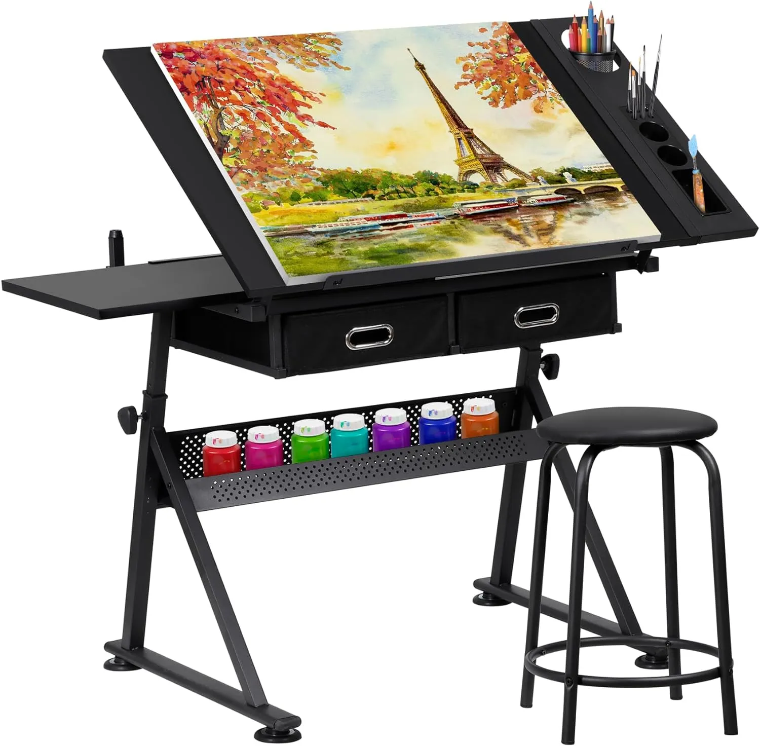 ZENY™ Adjustable Drawing Desk, Drafting Table - Painting, Studying, Office